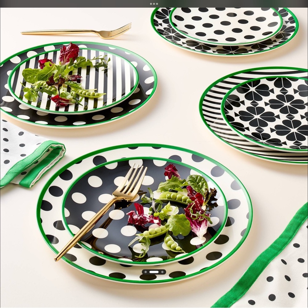NWT Set of 8 kate spade New York x Target Plates 4 Dinner & 4 Salad
